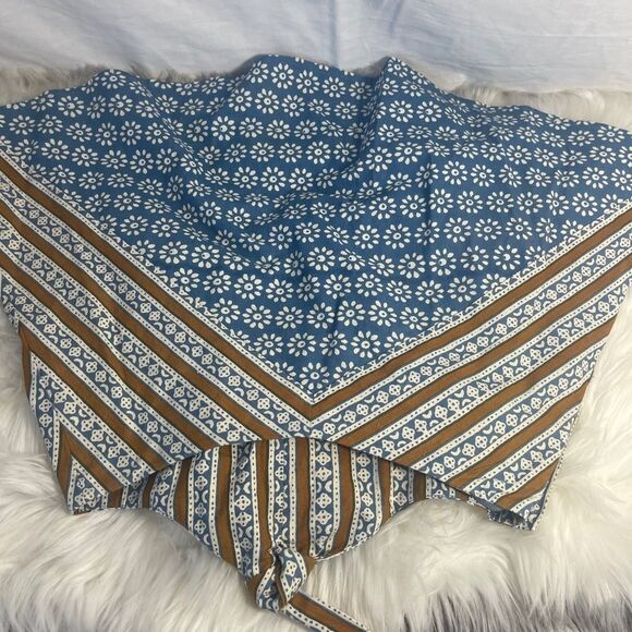 Free People Strapless Front Tie Top Sz XS - Picture 2 of 6